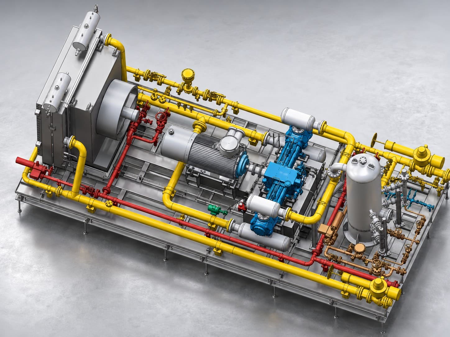 Hydrogen-Rich Natural Gas Compressor Package